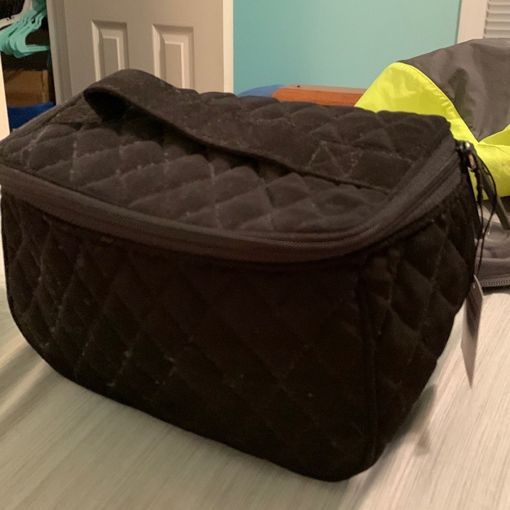 Black Vera Bradley Travel Cosmetic Bag